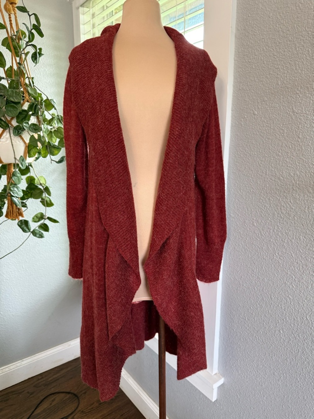 The Limited Open Front Long Cardigan Size Medium Alpaca Blend